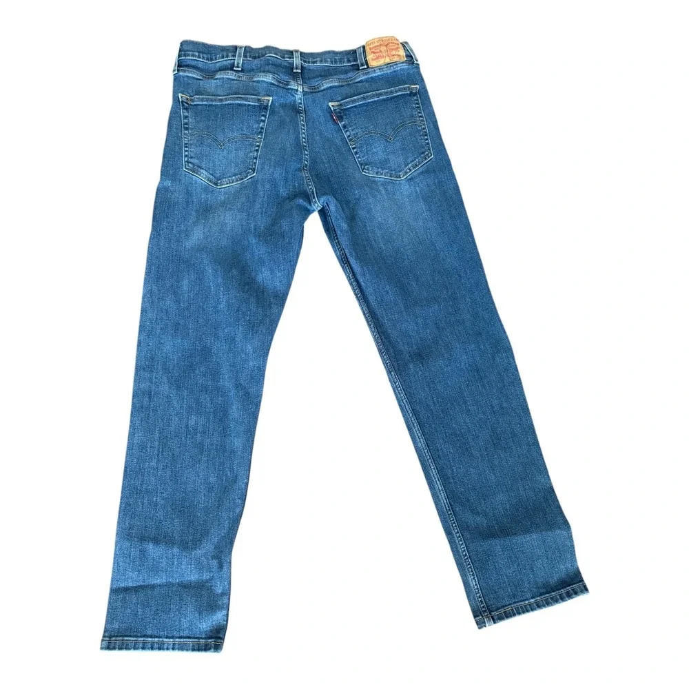 Levis 502 Regular Taper Mens Blue Denim Jeans 38x32 Medium Wash 29507-0053